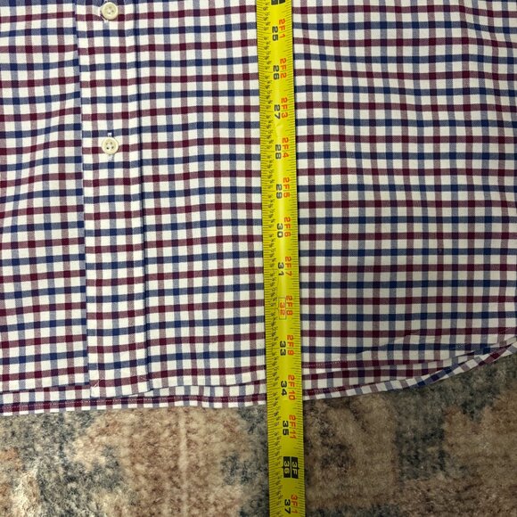 Ralph Lauren Polo Men's Classic Blue/Red Check Button-Down Oxford Shirt 3XB Logo - Picture 10 of 10